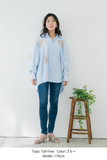 【通常商品】刺繍ストライプシャツ