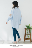 【通常商品】刺繍ストライプシャツ