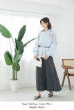 【通常商品】刺繍ストライプシャツ