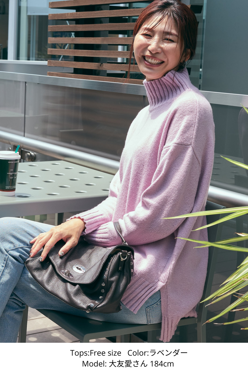 通常商品】BIGタートルネックニット – ATEYAKA