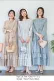 【通常商品】柄フレンチワンピース