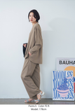 【通常商品】ダブルタックワイドパンツ