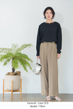 【通常商品】ダブルタックワイドパンツ