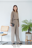 【通常商品】ダブルタックワイドパンツ