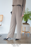 【通常商品】ダブルタックワイドパンツ