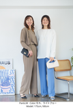 【通常商品】ダブルタックワイドパンツ