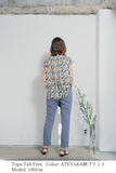 【通常商品】ATEYAKA柄プリントノースリーブ