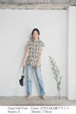 【通常商品】ATEYAKA柄プリントノースリーブ