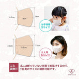 【通常商品】【２枚セット】伊勢型紙柄×オーガニックコットン100%マスク